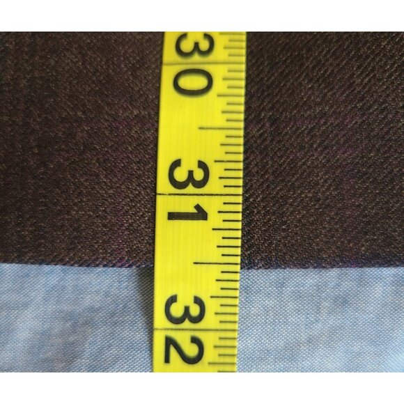 Michael Kors Men's Brown With Blue Stripe Wool Blazer Jacket Size 38R - Picture 12 of 13